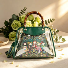 Bag, Storage Bag, Mahjong Storage Set, Green Clear Jelly Tote for Game Night, Birthday and Christmas Gift for Mahjong Player