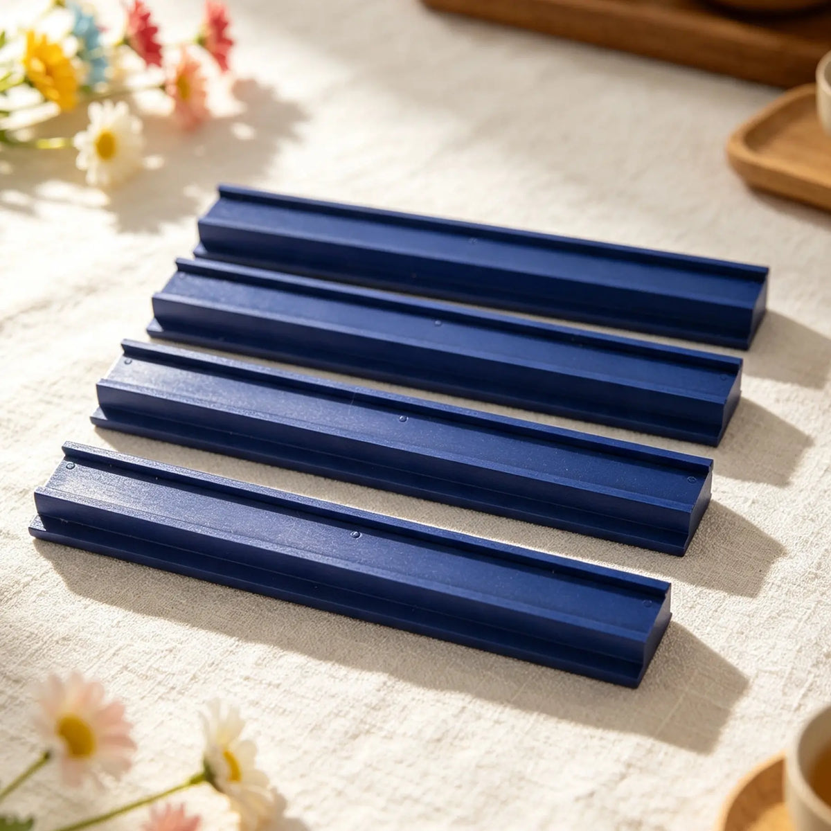 Mahjong Rack Set with Wooden Pushers, Colorful Tile Organizer for Mahjong Game Night, Christmas Gift for Mom