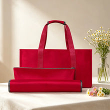 Gift For Mahjong Lover Mahjong Bag & Tile Pouch, Rack Sleeve, Solid Color Mahjong Storage Bag Set, Canvas Tile Pouch and Rack Sleeve, Multiple colors available