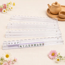 Magnetic Mahjong Rack Set With, Mahjong Rack Set with Magnetic Pusher, Clear Acrylic Wave-Edge Tile Holder for Home Mahjong