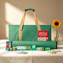 Gift For Mahjong Lover Mahjong Bag & Tile Pouch, Rack Sleeve, Solid Color Mahjong Storage Bag Set, Canvas Tile Pouch and Rack Sleeve, Multiple colors available