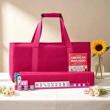 Gift For Mahjong Lover Mahjong Bag & Tile Pouch, Rack Sleeve, Solid Color Mahjong Storage Bag Set, Canvas Tile Pouch and Rack Sleeve, Multiple colors available