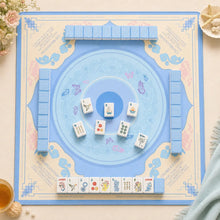 Mahjong Set, Blue White Striped Acrylic American Mahjong Tiles, Home Game, Birthday and Christmas Gift for Mom, For Home Mahjong Game