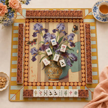 Decorative Mahjong Set, American, White Leopard Pattern Acrylic Tile Game, Birthday and Christmas Gift for Women, Girls Game