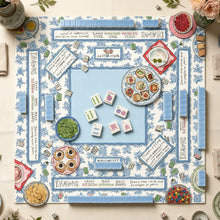 Mahjong Game Set Modern Mahjong Set, Mahjong Set, Light Blue Acrylic Tile Game with Floral Ladybug Design, Modern Home Mahjong Game and Gift