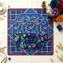 Mahjong Set, Travel & Standard Size, Artistic Blue Confetti Mahjong Tile Set for Home Game Night, Travel Game, Birthday or Christmas Gift