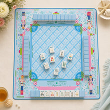 Mahjong Set, Blue White Striped Acrylic American Mahjong Tiles, Home Game, Birthday and Christmas Gift for Mom, For Home Mahjong Game