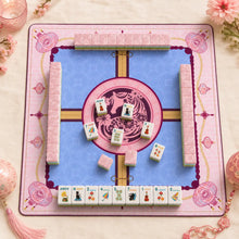 Mahjong Set, Pink Cat Illustration Tile Set for Game Night, Mahjong Gift for Women, Birthday and Christmas, Hanukkah Mahjong Gift