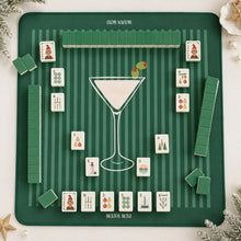 Mahjong Set, 4-Layer Hand-Painted Acrylic American Mahjong Tiles, White Christmas Design, Birthday Gift for Mom, Mahjong Gift For Wife