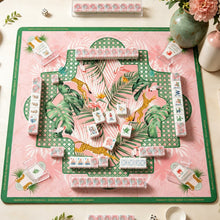 Mahjong Set, Acrylic Mahjong Tiles, Coastal American, Pink for Home Game Night, Birthday and Christmas Gift for Mom, Mahjong Gift For Wife