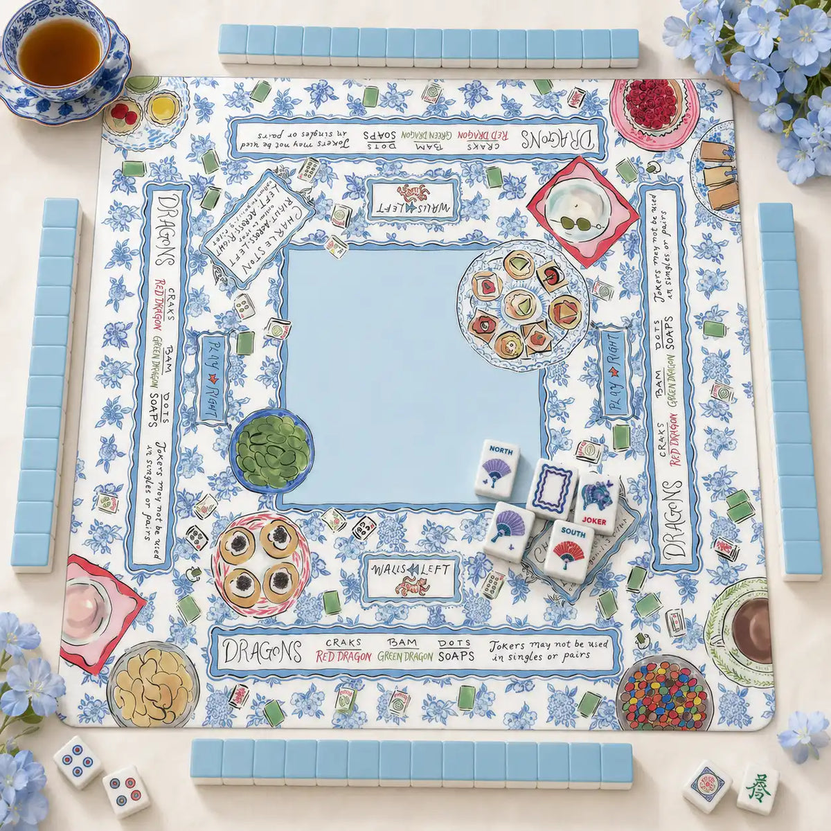 Mahjong Set, Acrylic Mahjong Tiles, Mahjong Tiles Set, Butterfly Pattern Clear Acrylic American Mahjong, Home Game and Christmas Gift for
