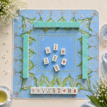 Mahjong Set, 4-Layer Turquoise Blue Acrylic American Mahjong Tiles, Beginner Home Game and Christmas Gift for Mom, Marine Themed Mahjong