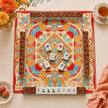 Decorative Mahjong Set, American, White Leopard Pattern Acrylic Tile Game, Birthday and Christmas Gift for Women, Girls Game