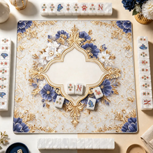 Pearlescent American Mahjong Set, Baroque Jewel White Decorative Mahjong Tiles, Gift for Mom, Home Game Night, Birthday or Christmas Gift