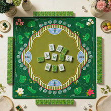 Mahjong Set, Green Butterfly Acrylic American Mahjong Tiles for Home Game Night, Birthday Mahjong Gift, Christmas Mahjong Gift