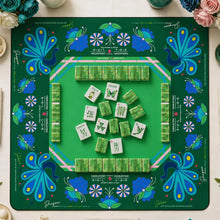 Mahjong Set, Green Butterfly Acrylic American Mahjong Tiles for Home Game Night, Birthday Mahjong Gift, Christmas Mahjong Gift