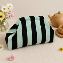 Mahjong Bag, Mahjong Storage Bag, Green Pink Striped Fabric Bag, Multiple Styles and Colors Mahjong Storage Solution for Game Night, Birthday or Christmas Gift