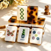 Mahjong Set, American Mahjong Tiles with Tortoise Shell Pattern, Birthday Mahjong Gift, Christmas Mahjong Gift, Mahjong Gift For Couples