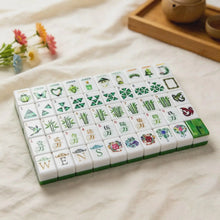 Mahjong Set, Green Butterfly Acrylic American Mahjong Tiles for Home Game Night, Birthday Mahjong Gift, Christmas Mahjong Gift