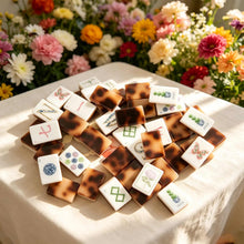 Mahjong Set, American Mahjong Tiles with Tortoise Shell Pattern, Birthday Mahjong Gift, Christmas Mahjong Gift, Mahjong Gift For Couples