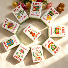 Mahjong Set, Pink Cat Illustration Tile Set for Game Night, Mahjong Gift for Women, Birthday and Christmas, Hanukkah Mahjong Gift