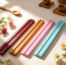 Mahjong Rack Set with Wooden Pushers, Colorful Tile Organizer for Mahjong Game Night, Christmas Gift for Mom