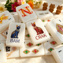 Mahjong Set, Ivory Mother-of-Pearl American Tile Set for Family Game Night, Mahjong Lover Birthday or Christmas Gift, Christmas Mahjong Gift