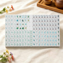 Mahjong Set, Creative Set, Mahjong Tiles, Brown Tortoise-Shell Acrylic American, Home Game Night, Gift for Mom, Birthday and Christmas Gift