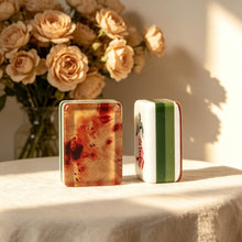 Decorative Mahjong Set, American, White Leopard Pattern Acrylic Tile Game, Birthday and Christmas Gift for Women, Girls Game