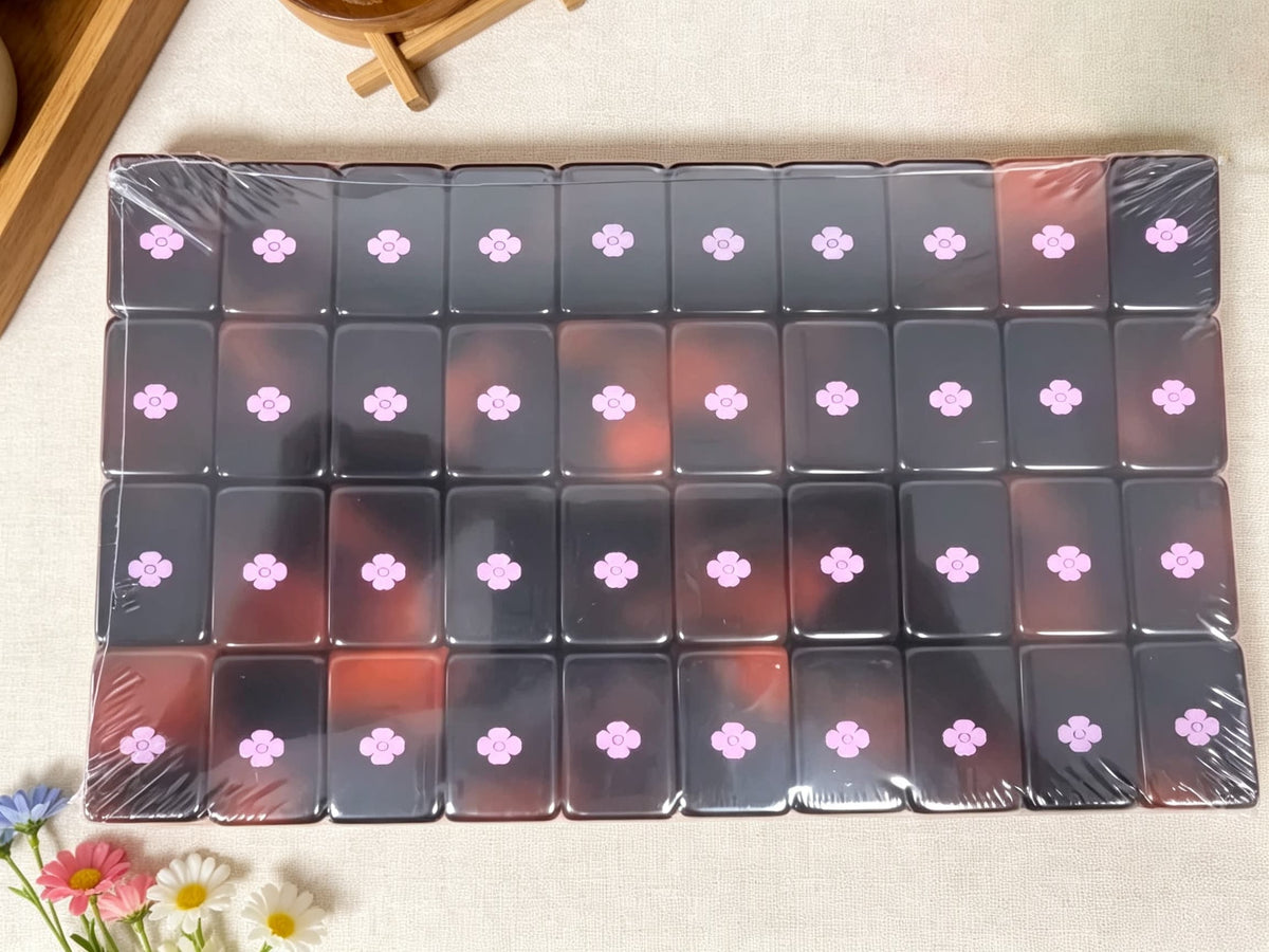 Mahjong Set Modern Mahjong Set, Mahjong Tiles, Mahjong Set, Modern Tortoiseshell Acrylic, Beginner Set and Game Night Gift, Birthday or