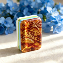 American Mahjong Set,Decorative Beach Theme,Tropical Beach Mahjong Tiles in Acrylic and Resin Tortoiseshell print,Gift for Mahjong Lover,160