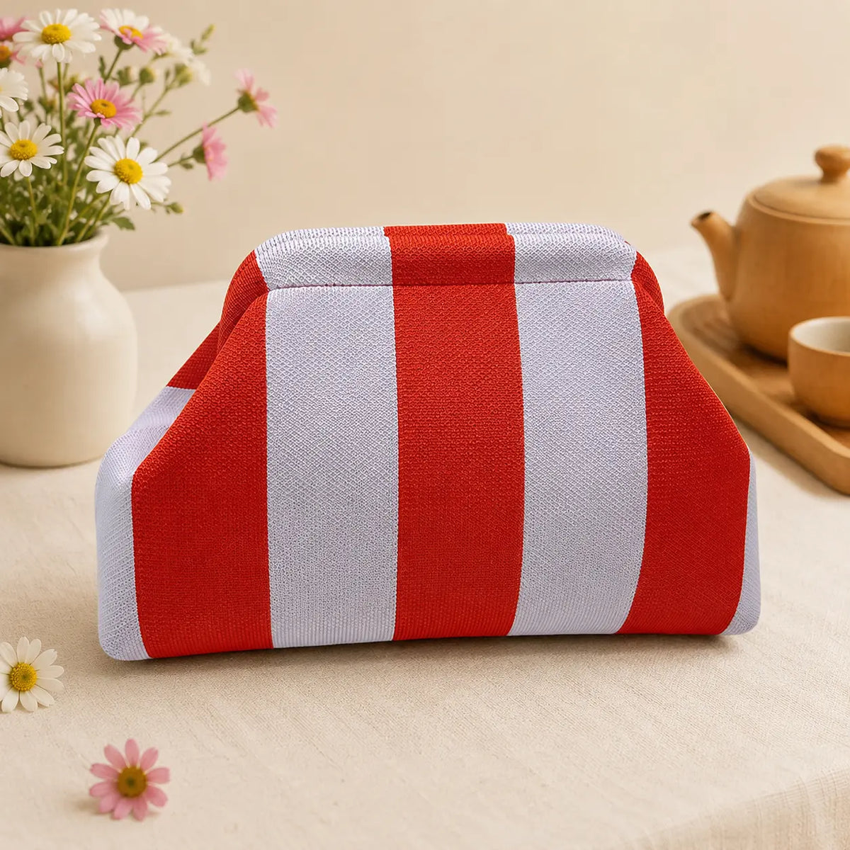 Mahjong Bag, Mahjong Storage Bag, Green Pink Striped Fabric Bag, Multiple Styles and Colors Mahjong Storage Solution for Game Night, Birthday or Christmas Gift