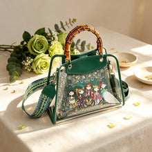 Bag, Storage Bag, Mahjong Storage Set, Green Clear Jelly Tote for Game Night, Birthday and Christmas Gift for Mahjong Player