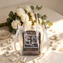 Bag Set, Storage Bag, Mahjong Storage, Clear PVC Jelly Tote for Game Night, Birthday or Christmas Gift for Women, Mahjong Birthday Gift