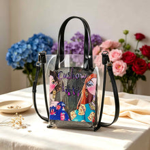Bag Set, Storage Bag, Mahjong Storage, Clear PVC Jelly Tote for Game Night, Birthday or Christmas Gift for Women, Mahjong Birthday Gift