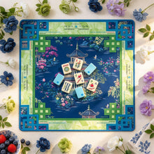 American Mahjong Set, American, 160 Teal Acrylic Ski and Winter Tiles, Christmas or Birthday Gift for Mom, Home Game Night