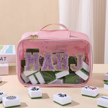 Mahjong Bag, Mahjong Storage Bag, Pink TPU Jelly-Style Handbag for Women, Game Night Birthday and Christmas Gift, Transparent Jelly Bag