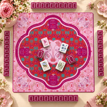 Mahjong Set, Acrylic Double-Layer, American, 160 Tiles with White Base and Green Edge, Birthday or Christmas Gift for Mom