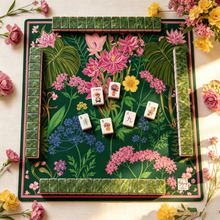American Acrylic Mahjong Tiles, Mahjong Set, White Animal Theme with Green Patterned Backs, Birthday Mahjong, Gift For Mahjong Lover