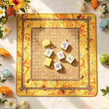 Mahjong Set, Mahjong Tiles, American, Yellow Acrylic, Family Game Night Set, Birthday and Christmas Gift for Mom, Mahjong Gift For Friend