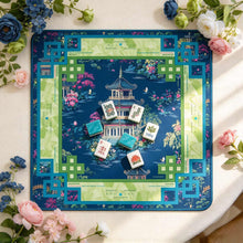 American Mahjong Set, 160 Green 4-Layer Acrylic Sand Flow Effect Mahjong Tiles, Christmas Gift for Mom, Perfect for Family Game Night