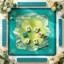 American Mahjong Set, 160 Green 4-Layer Acrylic Sand Flow Effect Mahjong Tiles, Christmas Gift for Mom, Perfect for Family Game Night