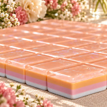 Mahjong Set, American with Pink and Orange Acrylic Tiles, Colorful Decorative Game for Family Night, Birthday or Christmas Gift for Mom