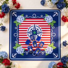 Mahjong Set, American with Royal Blue Acrylic Tiles, Decorative Home Game for Family Night, Birthday and Christmas Gift for Mom