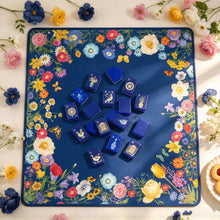 Mahjong Set, American with Royal Blue Acrylic Tiles, Decorative Home Game for Family Night, Birthday and Christmas Gift for Mom