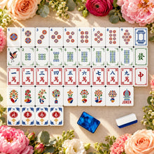 Mahjong Set, Blue Flame Acrylic Mahjong Tiles for Game Night, Christmas Mahjong Gift, Birthday Gift, Mahjong Gift For Friend