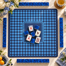Mahjong Set, Blue Flame Acrylic Mahjong Tiles for Game Night, Christmas Mahjong Gift, Birthday Gift, Mahjong Gift For Friend
