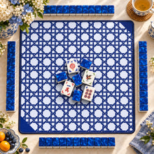 Mahjong Set, Blue Flame Acrylic Mahjong Tiles for Game Night, Christmas Mahjong Gift, Birthday Gift, Mahjong Gift For Friend