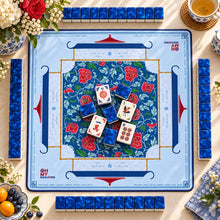 Mahjong Set, Blue Flame Acrylic Mahjong Tiles for Game Night, Christmas Mahjong Gift, Birthday Gift, Mahjong Gift For Friend