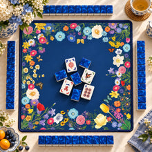 Mahjong Set, Blue Flame Acrylic Mahjong Tiles for Game Night, Christmas Mahjong Gift, Birthday Gift, Mahjong Gift For Friend